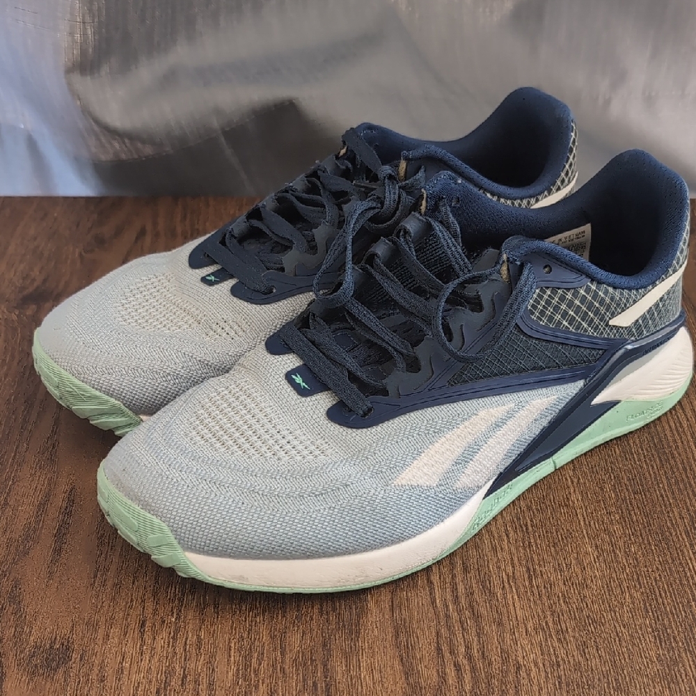 Reebok Blue and White Athletic Shoes
